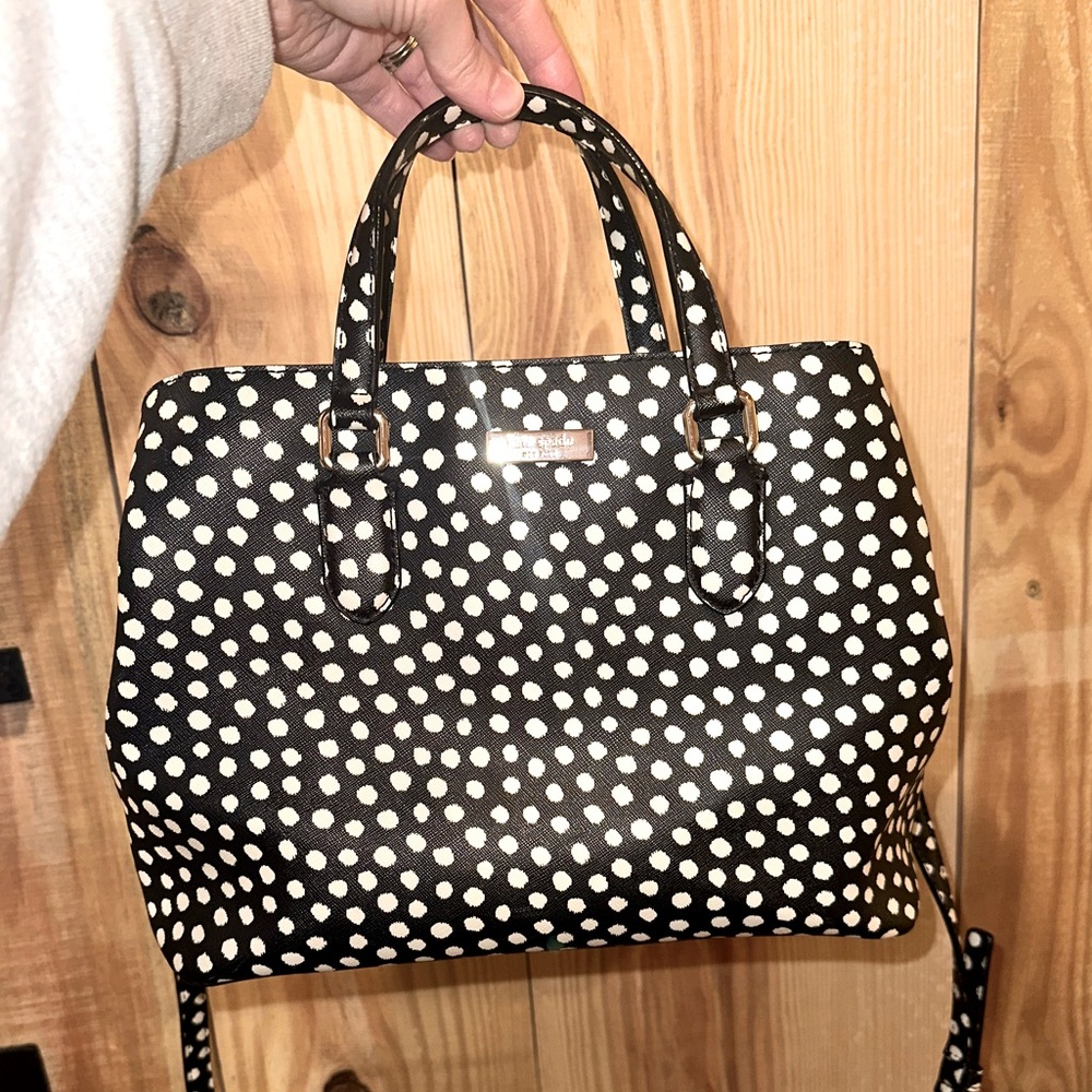 KATE SPADE • Printed Dot Satchel Purse